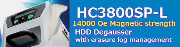 HC3800SP Hard Drive Degausser